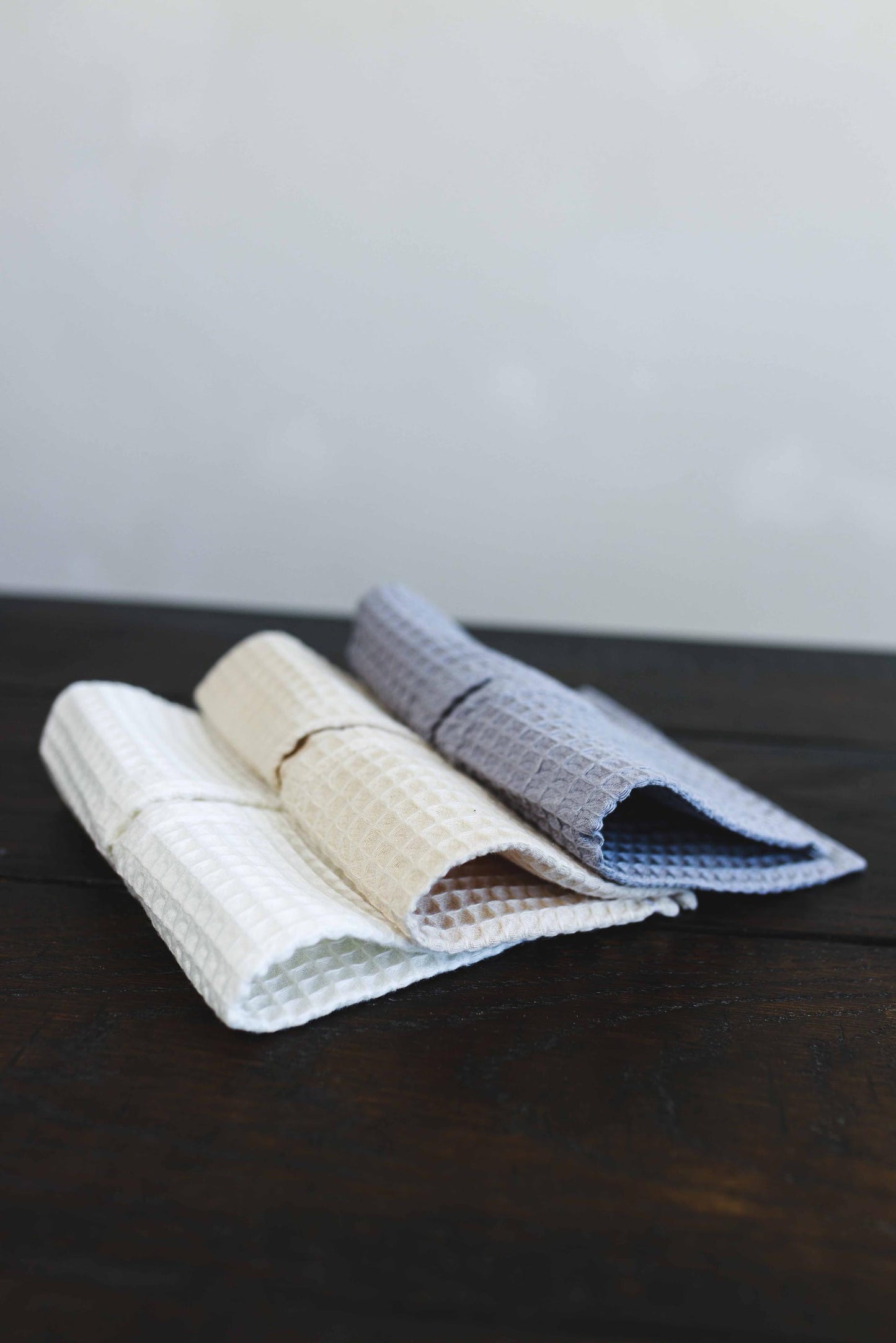 Linen Waffle Wipe with Pocket